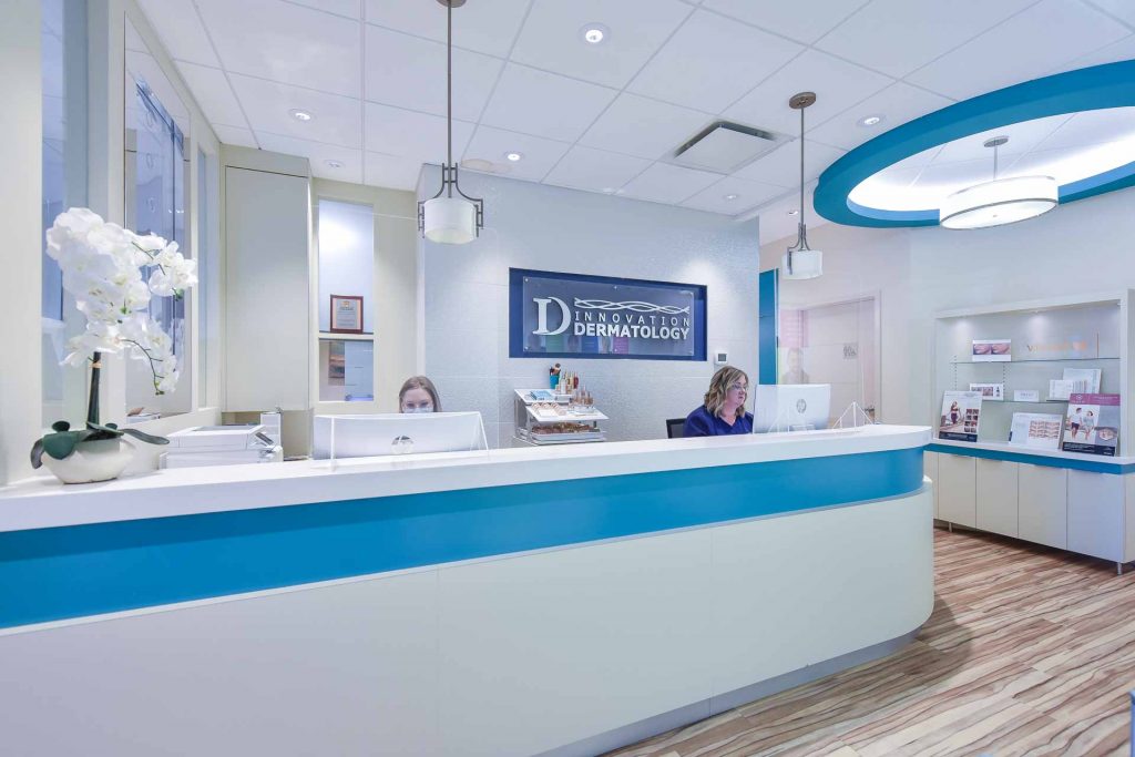Reception Area | Innovation Dermatology | Red Deer Dermatology & Med Spa Clinic